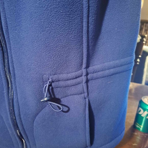 Vintage erika Blue Fleece Zippered Vest - Picture 2 of 5